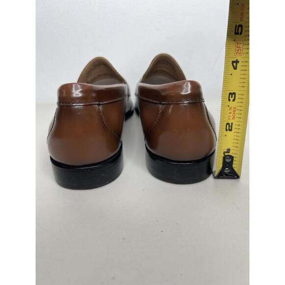 G.H. Bass & Co Weejuns Logan Colorblock Penny Loafer Brown White Men’s Size 8.5 - Picture 9 of 11
